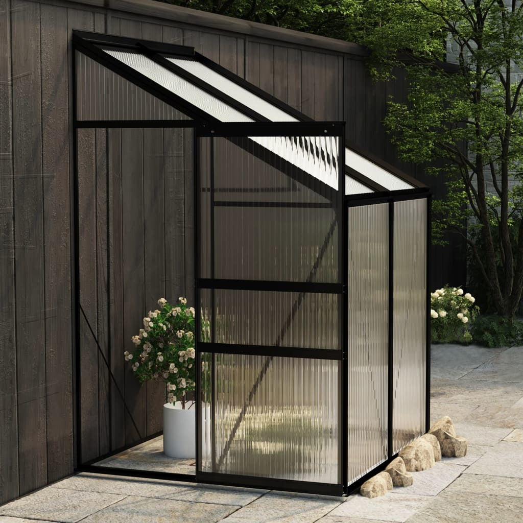 Greenhouse Anthracite Aluminum 95.3 ft³